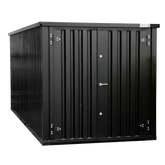 Container di Stoccaggio Modulare 6x2m Smontabile - Nero Profondo
