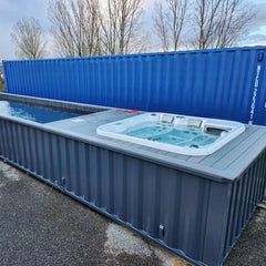 Piscina Container 40' con Spa Idromassaggio Integrata - Premium