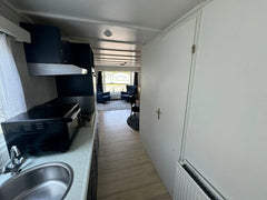 Residenza Mobile Chalet Bianco T2 – 40.7 mq con Riscaldamento Integrato