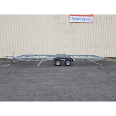 Rimorchio Robusto per Tiny House 7,20x2,44m con Timone Amovibile