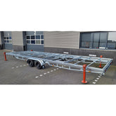 Rimorchio Modulare per Tiny House con Piattaforma Staccabile 20.50 mq e Triplo Asse
