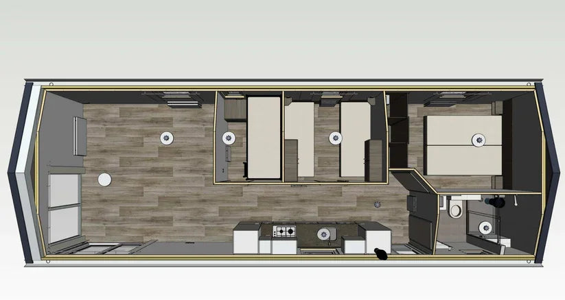 Casa Mobile Modulare T3 46mq: Comfort e Personalizzazione