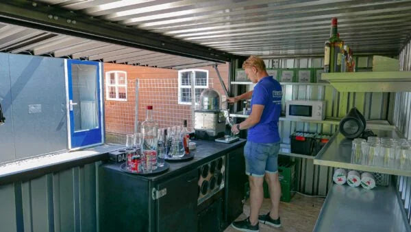 Chiosco Bar Modulare 8mq con Bancone Ribaltabile