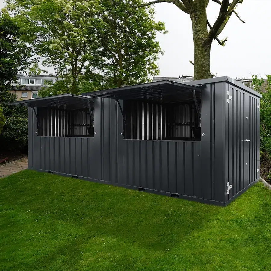 Chiosco Bar Modulare XL 12 mq - Acciaio Antracite