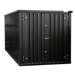 Container di Stoccaggio Modulare 6x2m Smontabile - Nero Profondo