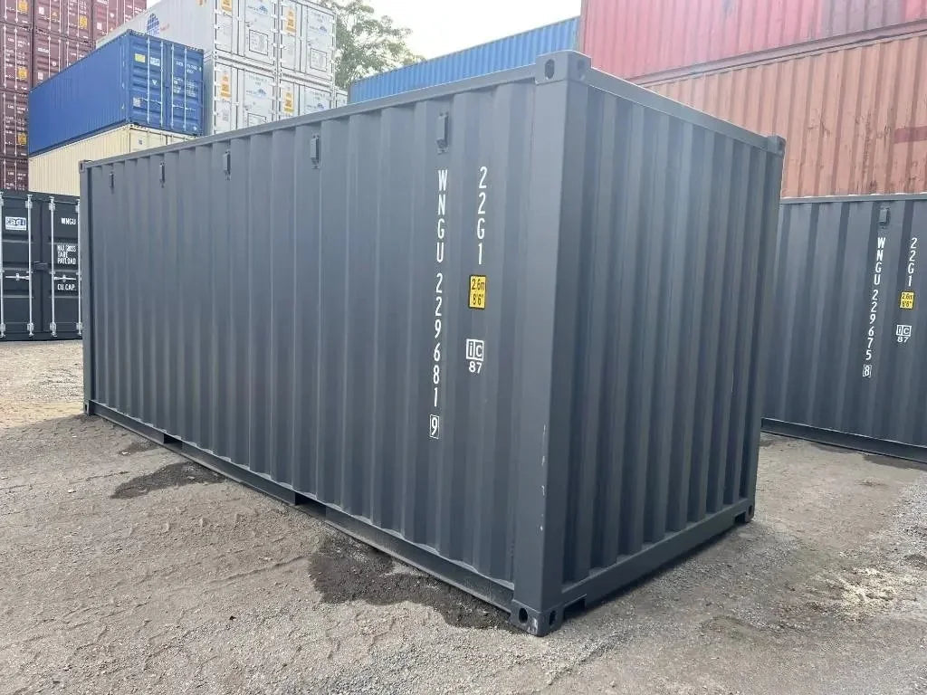 Container Marittimo 20 Piedi Premium Grigio Antracite Nuovo