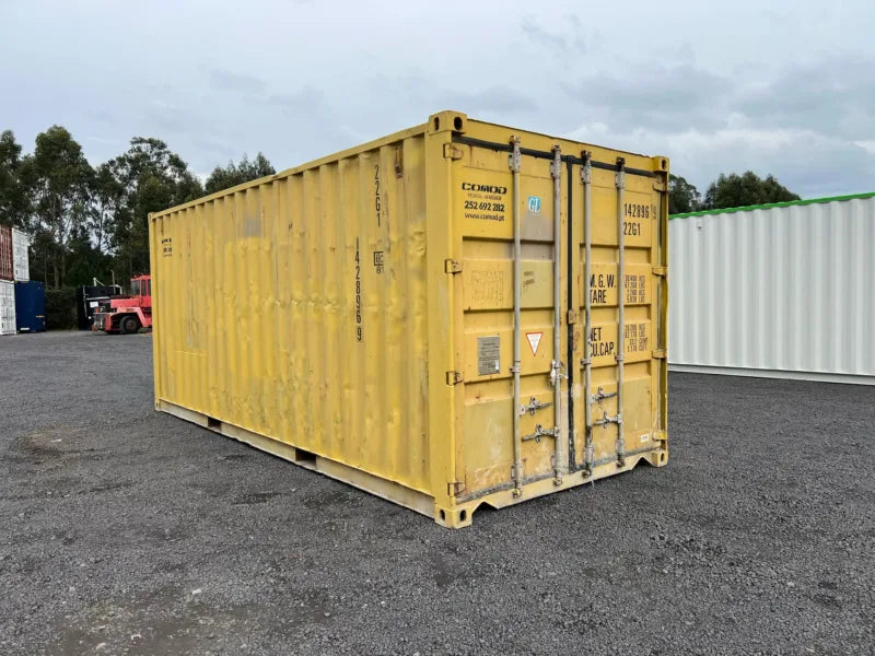 Container Marittimo Usato 20 Piedi in Acciaio CORTEN Giallo