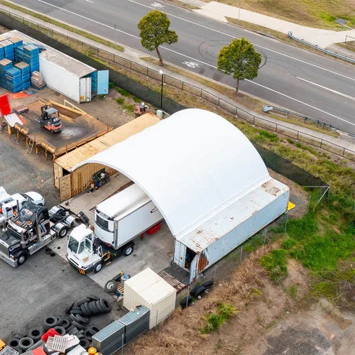 Copertura a Volta Robusta per Container Marittimi 12.19m x 12.19m x 3.96m