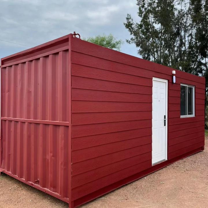 Modulo Abitativo Container 20' High Cube 14 mq Stile Legno