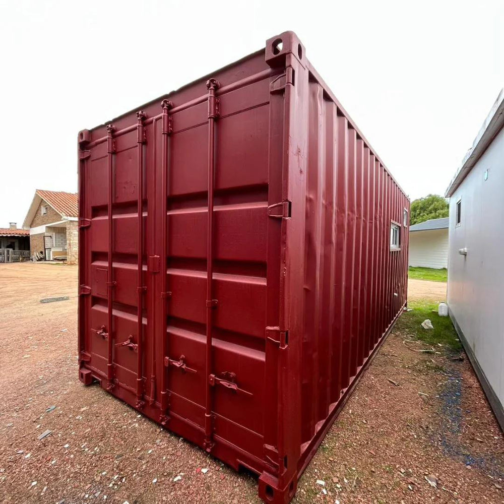 Modulo Abitativo Container 20' High Cube 14 mq Stile Legno