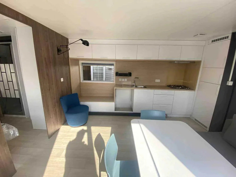 Modulo Abitativo Prefabbricato T3 35.69mq - Comfort Bi-Camera e Doppio Bagno