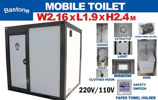 Modulo Bagno Autonomo Compatto 2,95 mq con Doccia