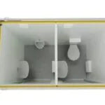 Modulo Sanitario Doppia Cabina 3,6 mq - Accessi Indipendenti