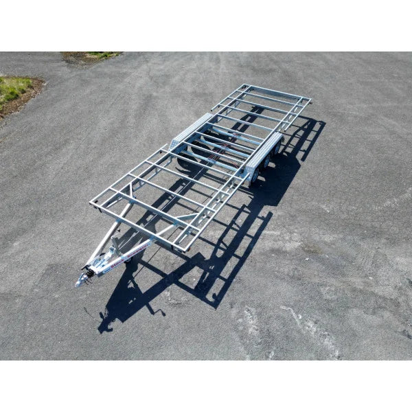 Pianale Rimorchio Robusto per Tiny House Triplo Asse 7,20 x 2,44 m