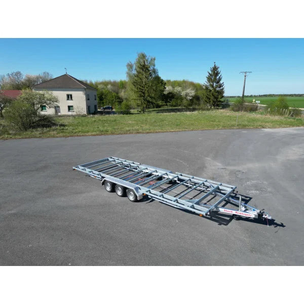 Pianale Rimorchio Robusto per Tiny House Triplo Asse 7,20 x 2,44 m