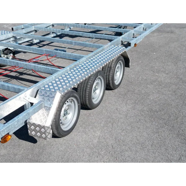 Pianale Rimorchio Robusto per Tiny House Triplo Asse 7,20 x 2,44 m