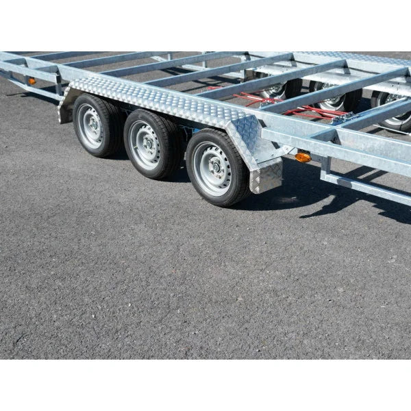 Pianale Rimorchio Robusto per Tiny House Triplo Asse 7,20 x 2,44 m