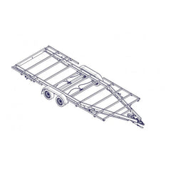 Piattaforma Rimorchio Ribassata Premium 6m x 2.44m per Tiny House