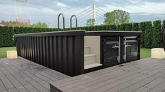 Piscina Modulare 20 Piedi con Solarium e Sistema Tecnico Integrato