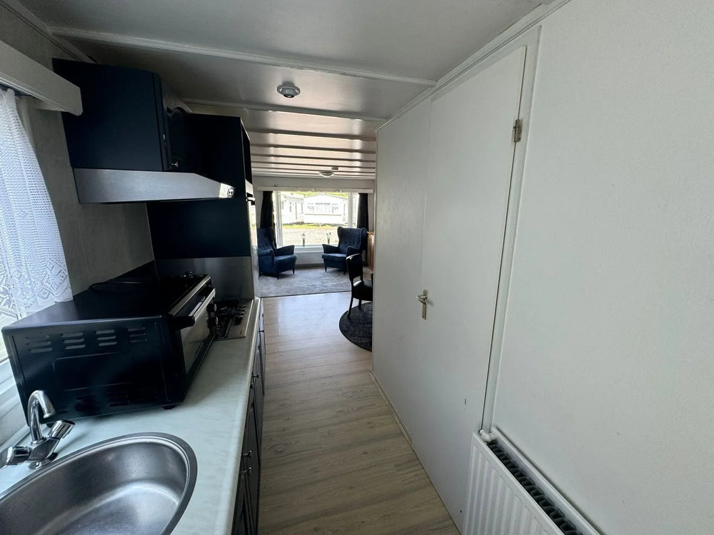 Residenza Mobile Chalet Bianco T2 – 40.7 mq con Riscaldamento Integrato