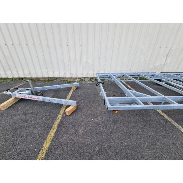 Rimorchio per Tiny House 5,40m x 2,44m - Timone Smontabile (3500 kg) - Premium