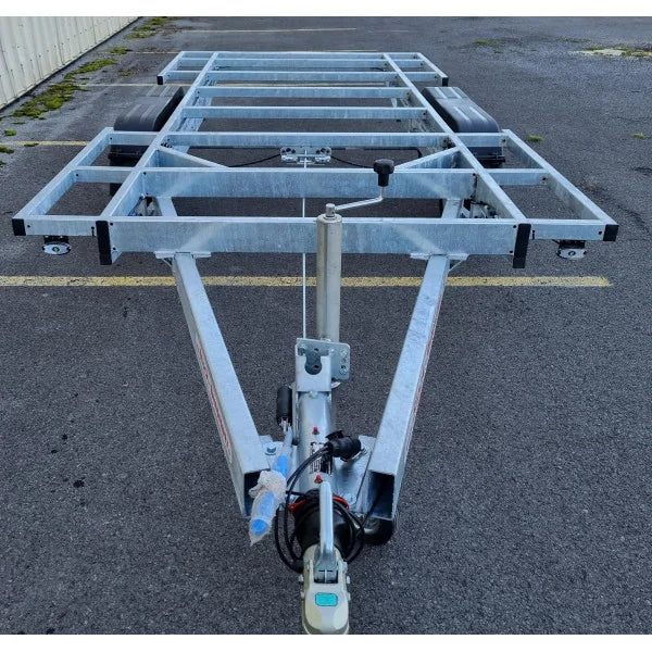 Rimorchio Robusto Doppio Asse per Tiny House e Strutture Mobili 4x2m