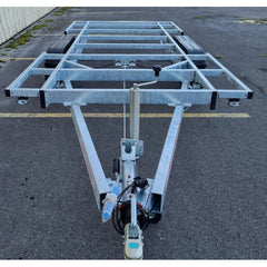 Rimorchio Robusto Doppio Asse per Tiny House e Strutture Mobili 4x2m
