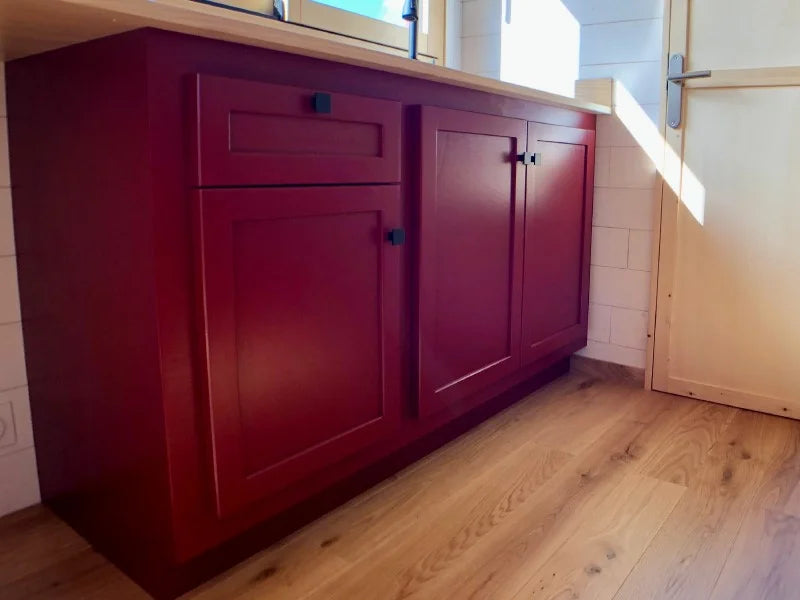 Tiny House Autonoma 16.5mq con Due Mezzanini per 4 Persone