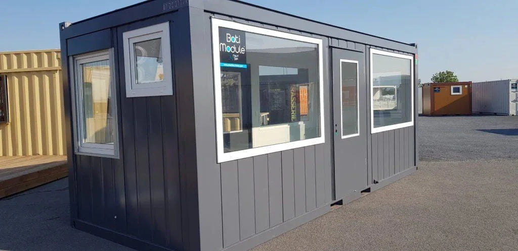 Ufficio Modulare Vetrato 14mq 20 Piedi Certificato Premium