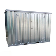 Unità di Stoccaggio Modulare 3x2m in Acciaio Zincato con Ampio Accesso Laterale