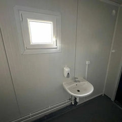 Unità Sanitaria Mobile Usata 14.8 mq con 6 Docce e Servizi Igienici Integrati