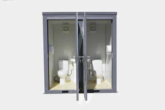 Unità Sanitaria Portatile Bastone con 2 Cabine Private – 2.12 mq